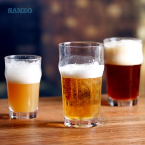 Sanzo Custom Logo Ølglas Kop Krus Crystal Glasses Håndlavede Beer Stein Cups